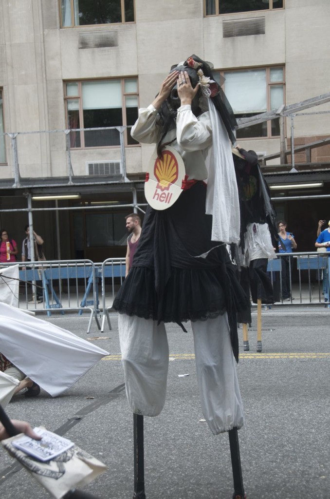 stilt walkers