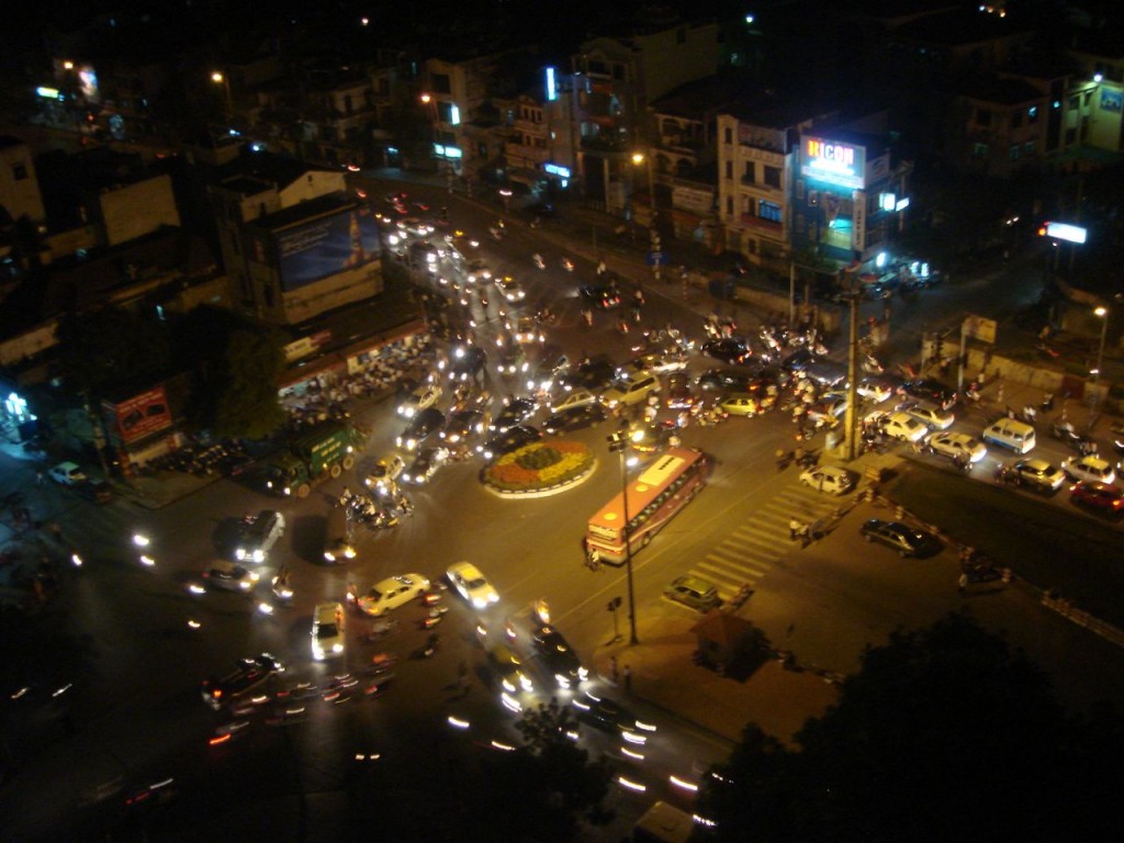 traffic after dark