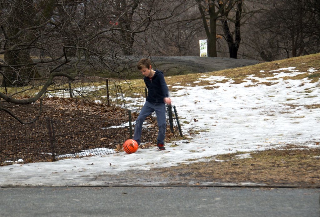 BOY AND HIS SOCCER BALL