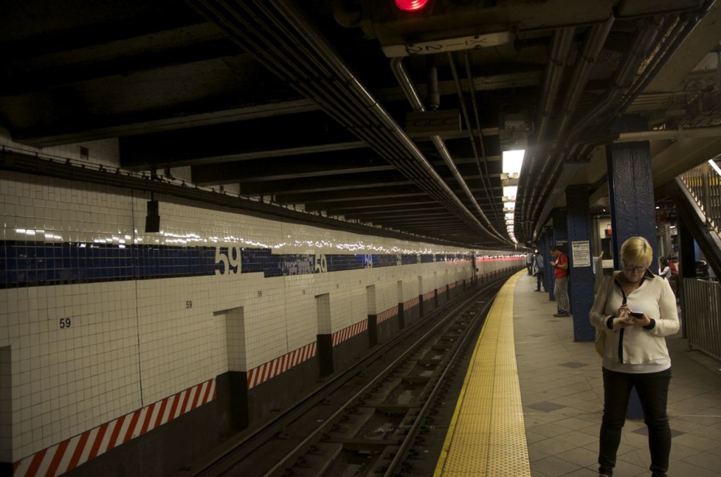 waiting for the subway