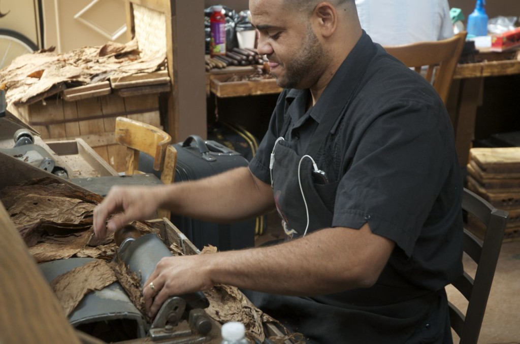 rolling cigars