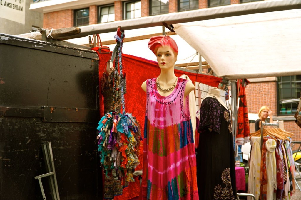 BACK STAGE IN A FLEA MARKET