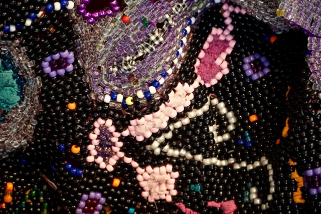 CLOSE UP OF BEADED BLANKET - 1